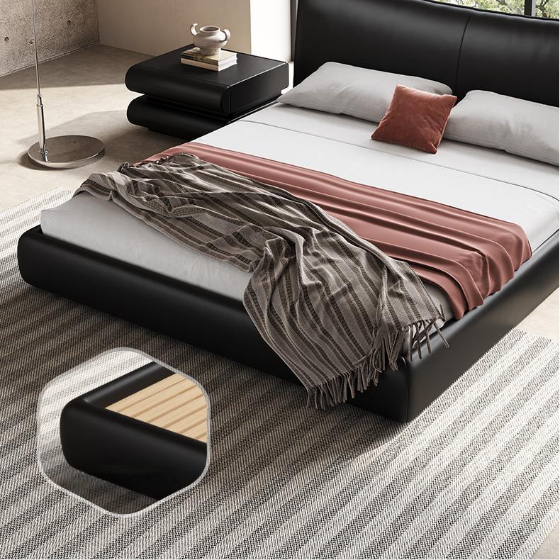 Noir Macaron Leather Bed