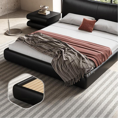 Noir Macaron Leather Bed