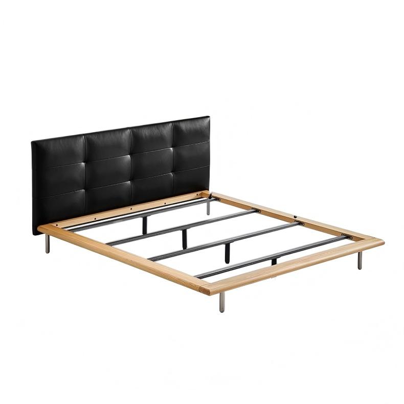 Brownie Crust Leather Bed-Ash