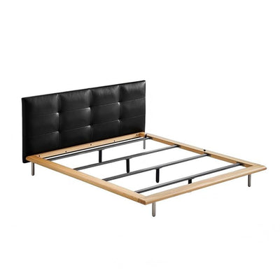 Brownie Crust Leather Bed-Ash