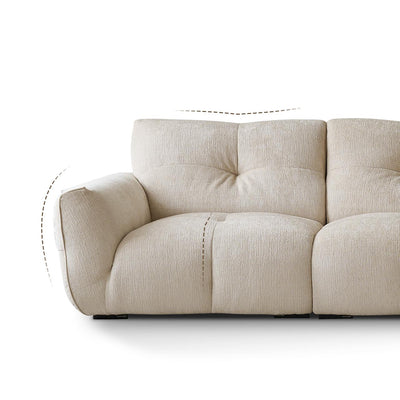 Cocoa Loaf Fabric Sofa-Beige