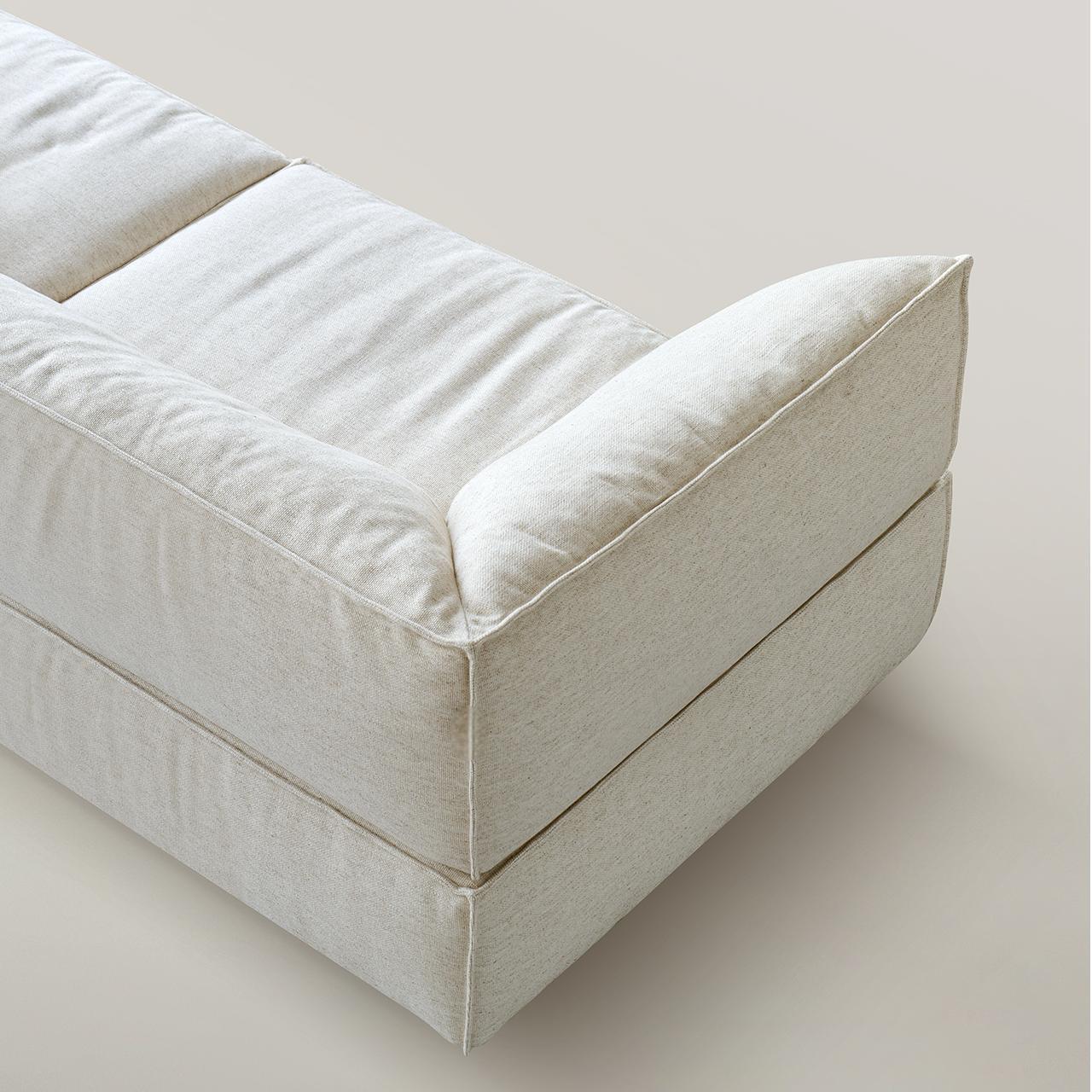 Brioche Soft Linen Sofa-White