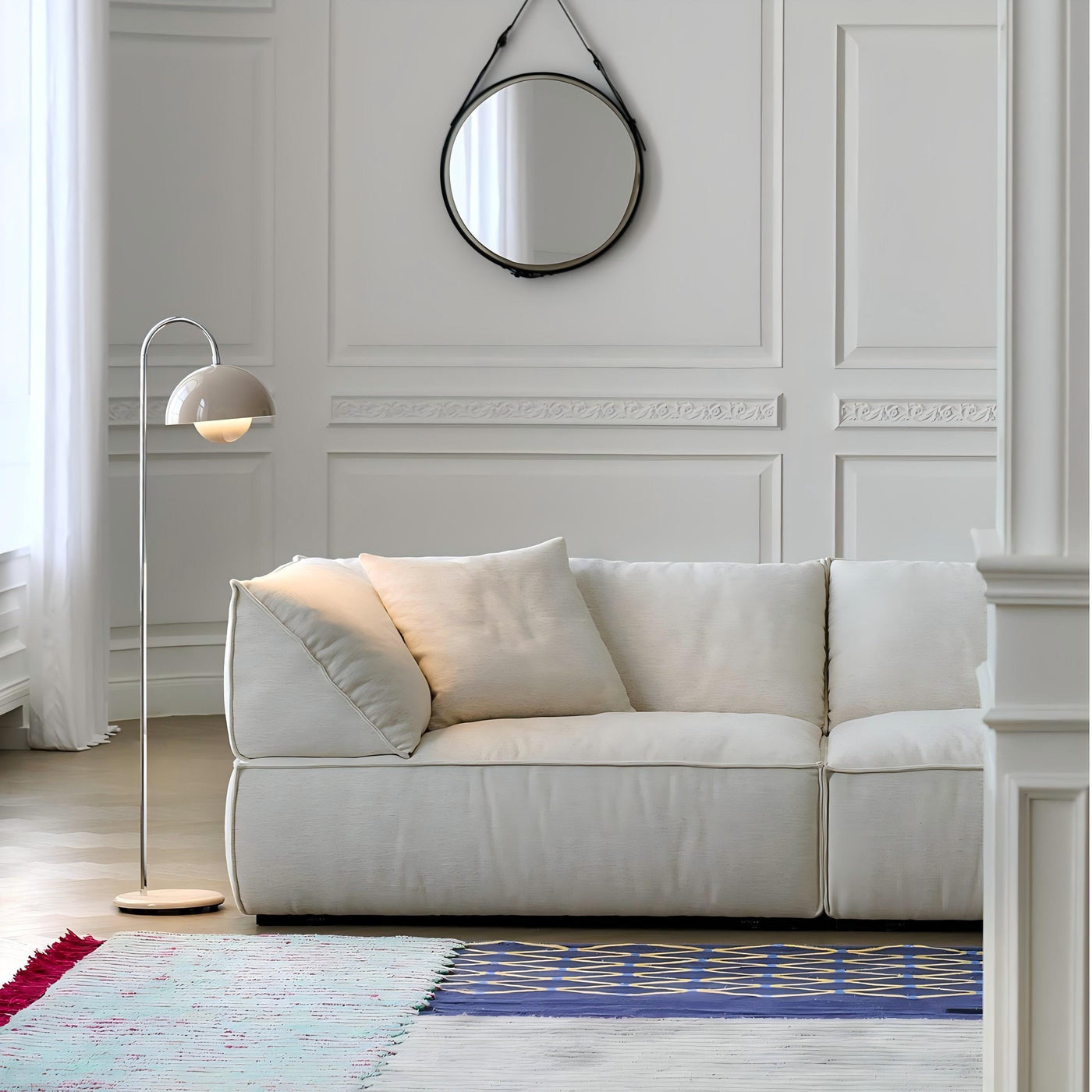 Brioche Soft Linen Sofa-White