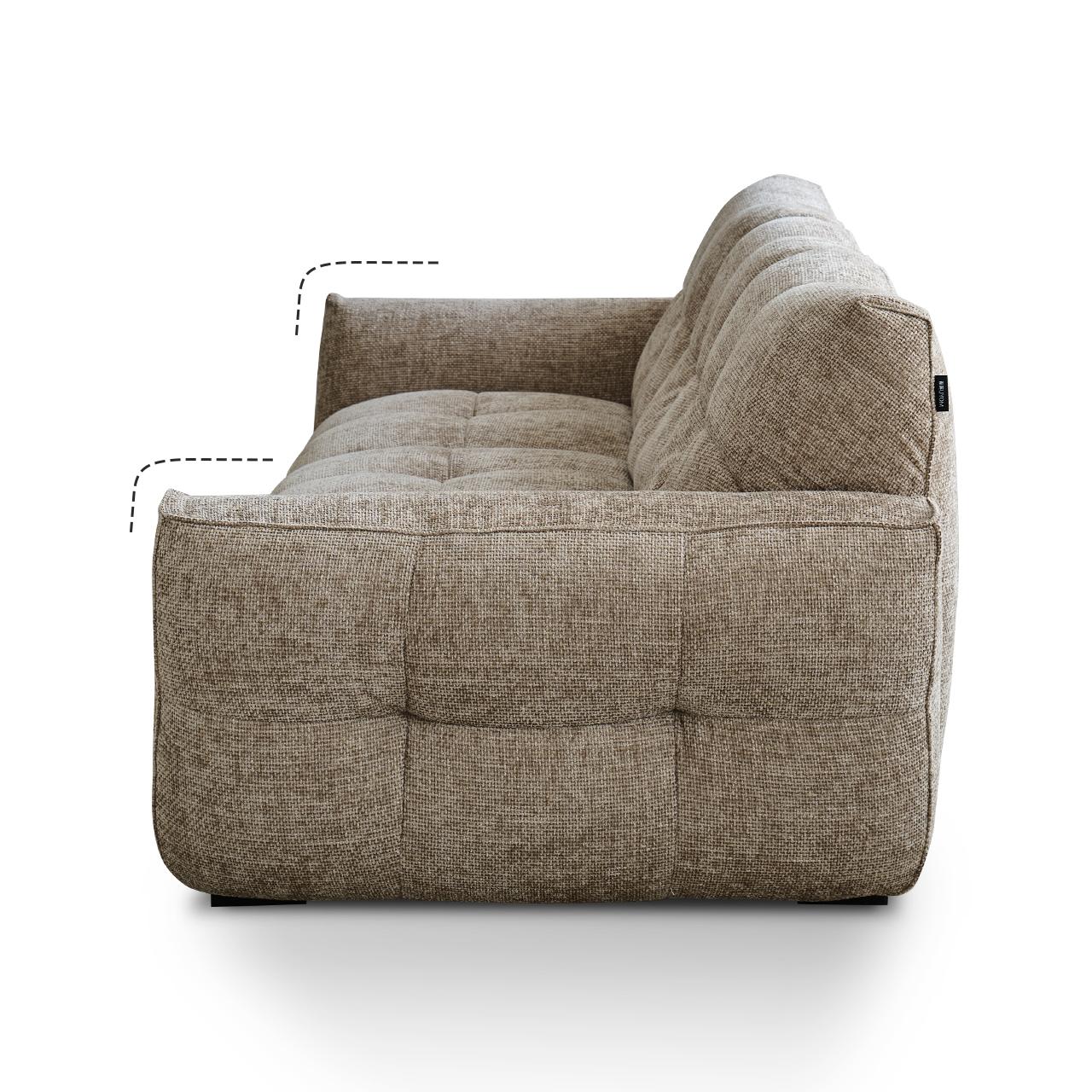 Cocoa Loaf Fabric Sofa-Gray