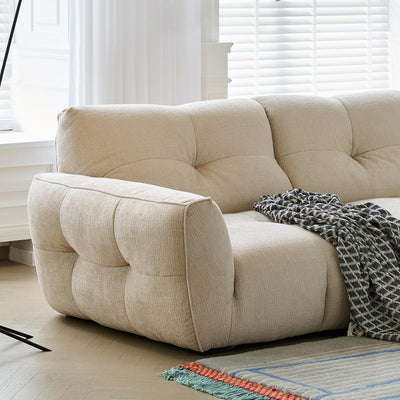 Cocoa Loaf Fabric Sofa-Beige