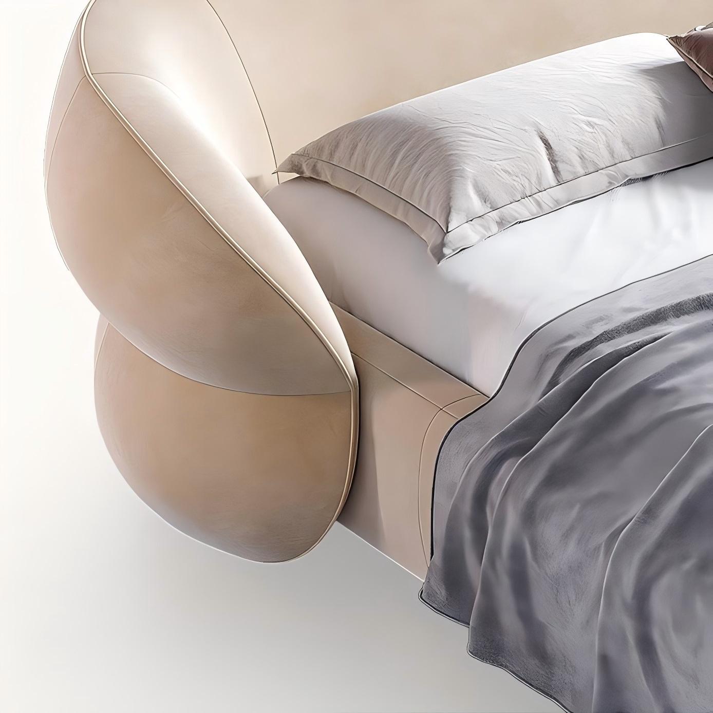 Oat Souffle Velvet Bed