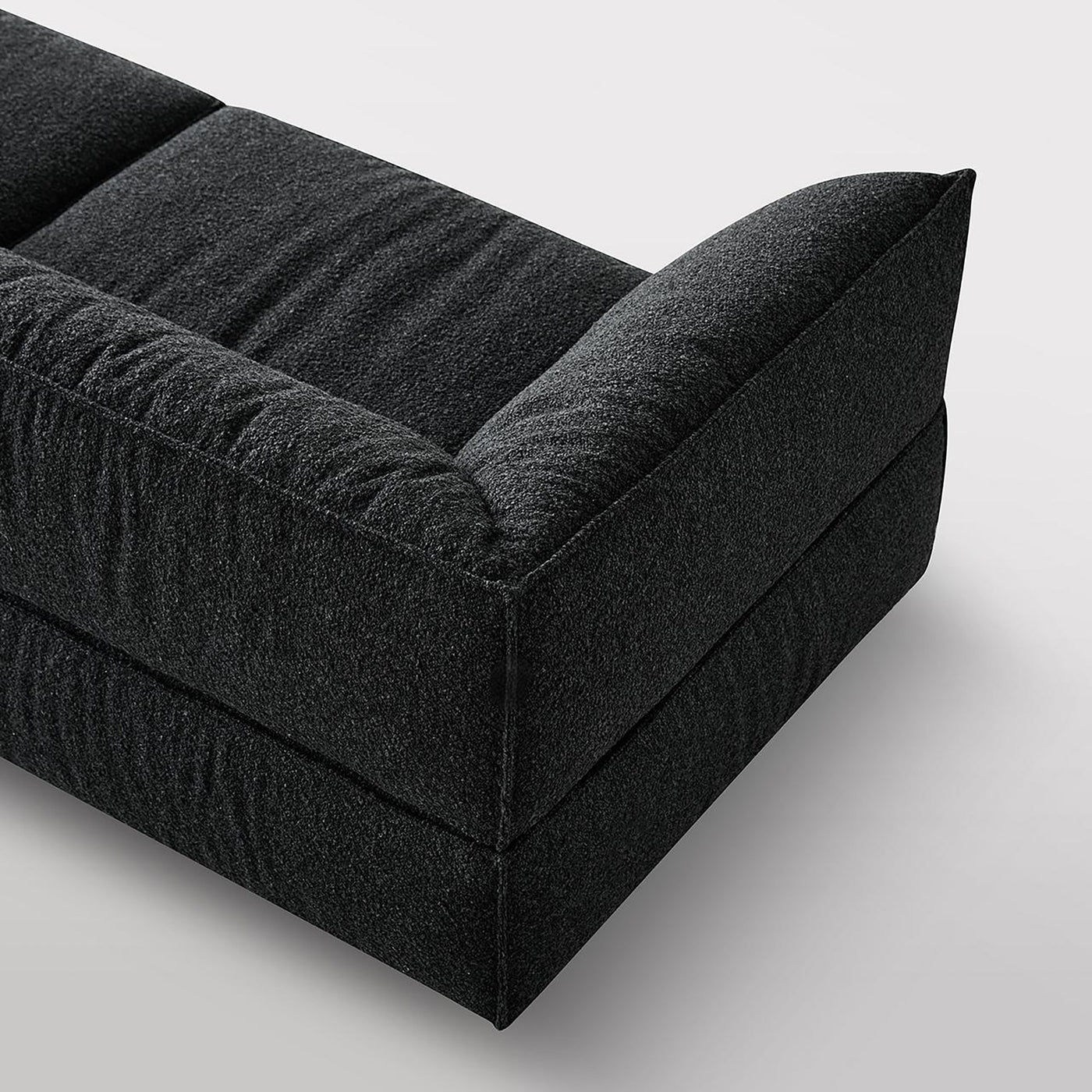 Brioche Soft Boucle Sofa-Black