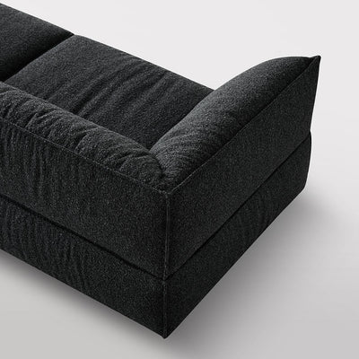 Brioche Soft Boucle Sofa-Black