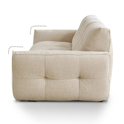 Cocoa Loaf Fabric Sofa-Beige