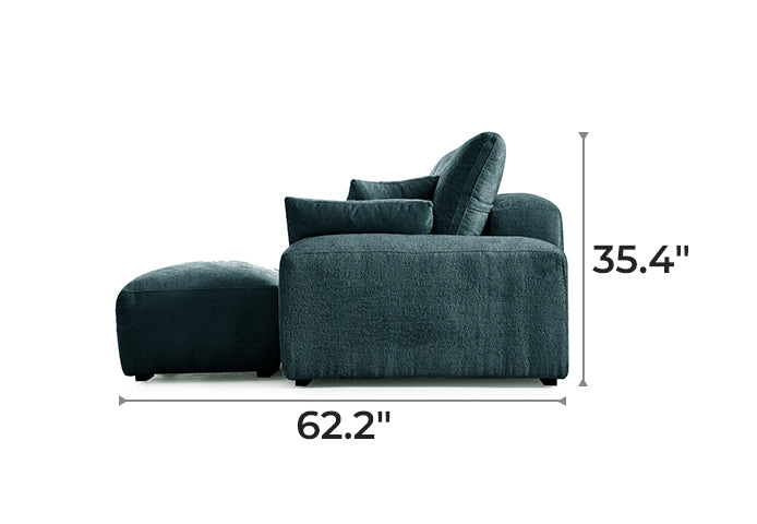 The Empress Green Sofa and Ottoman