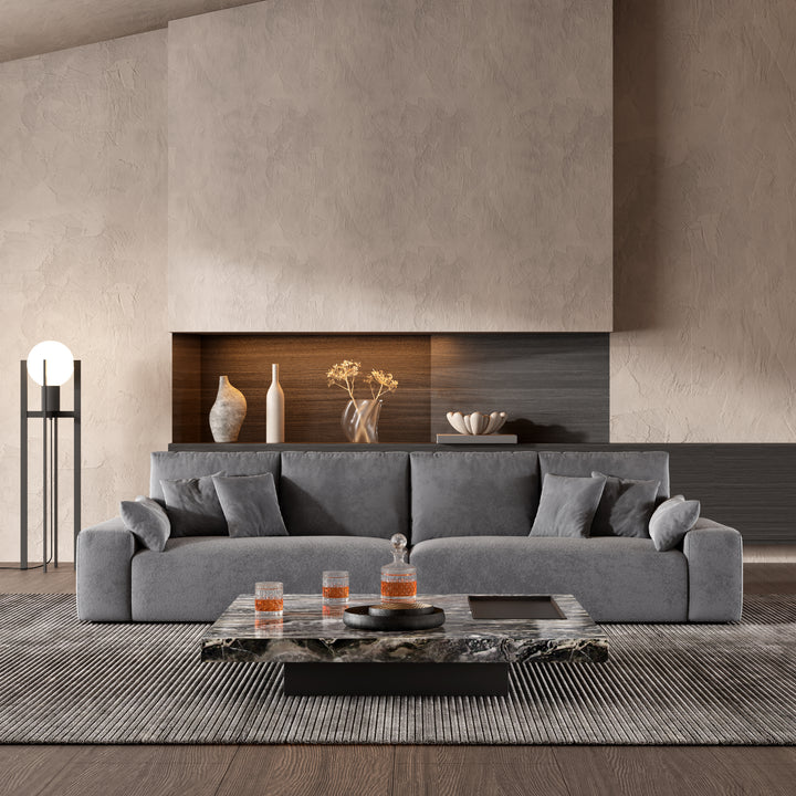 The Empress Gray Sofa – SOKA HOME