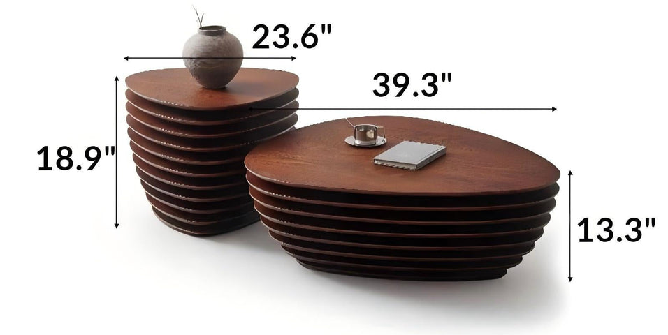 Irregular Shape Nesting Coffee Table