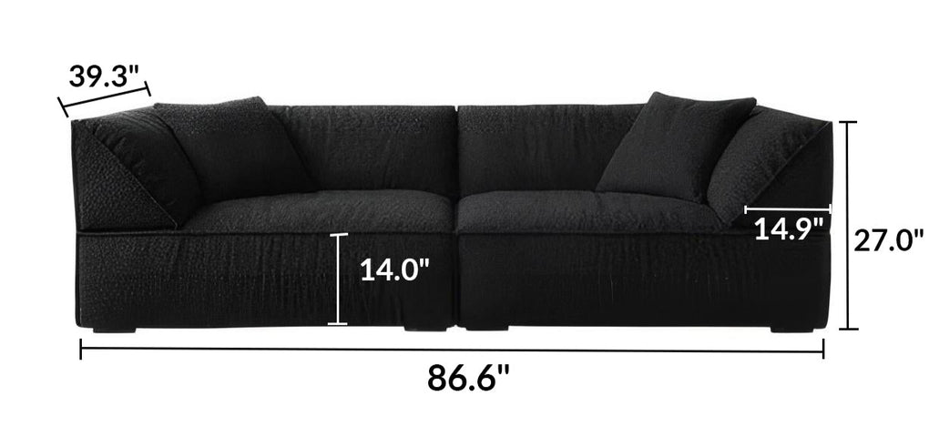 Brioche Soft Boucle Sofa