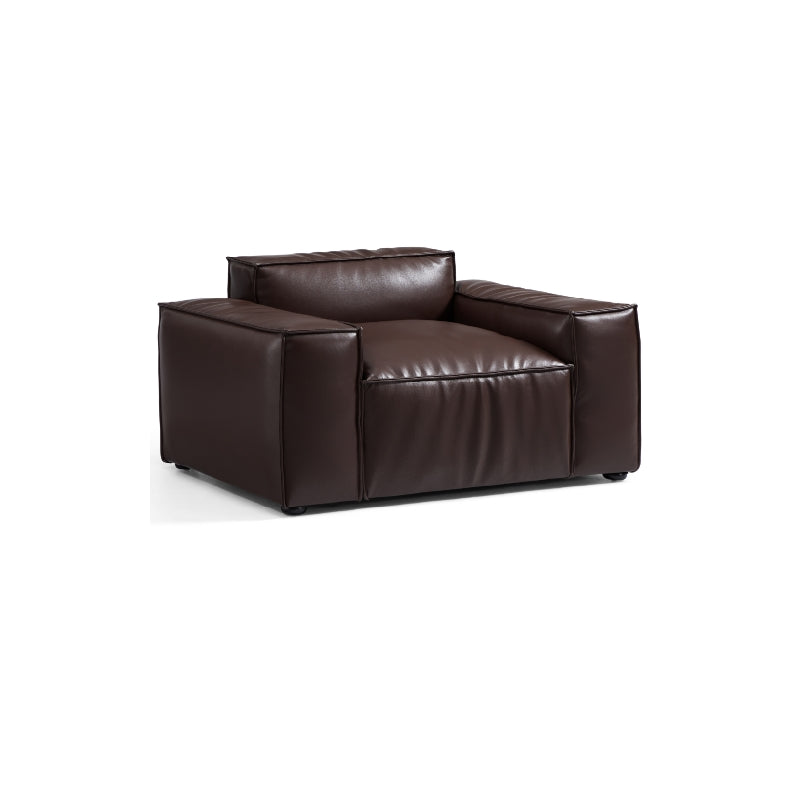 Luxury Minimalist Leather Armchair