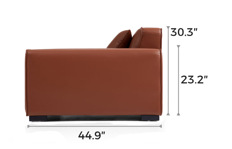 Domus Modular Brown Leather Armchair