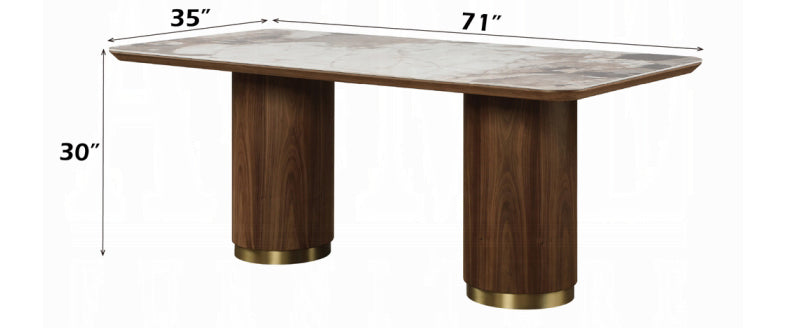 Calix Sculptural Marble Dining Table