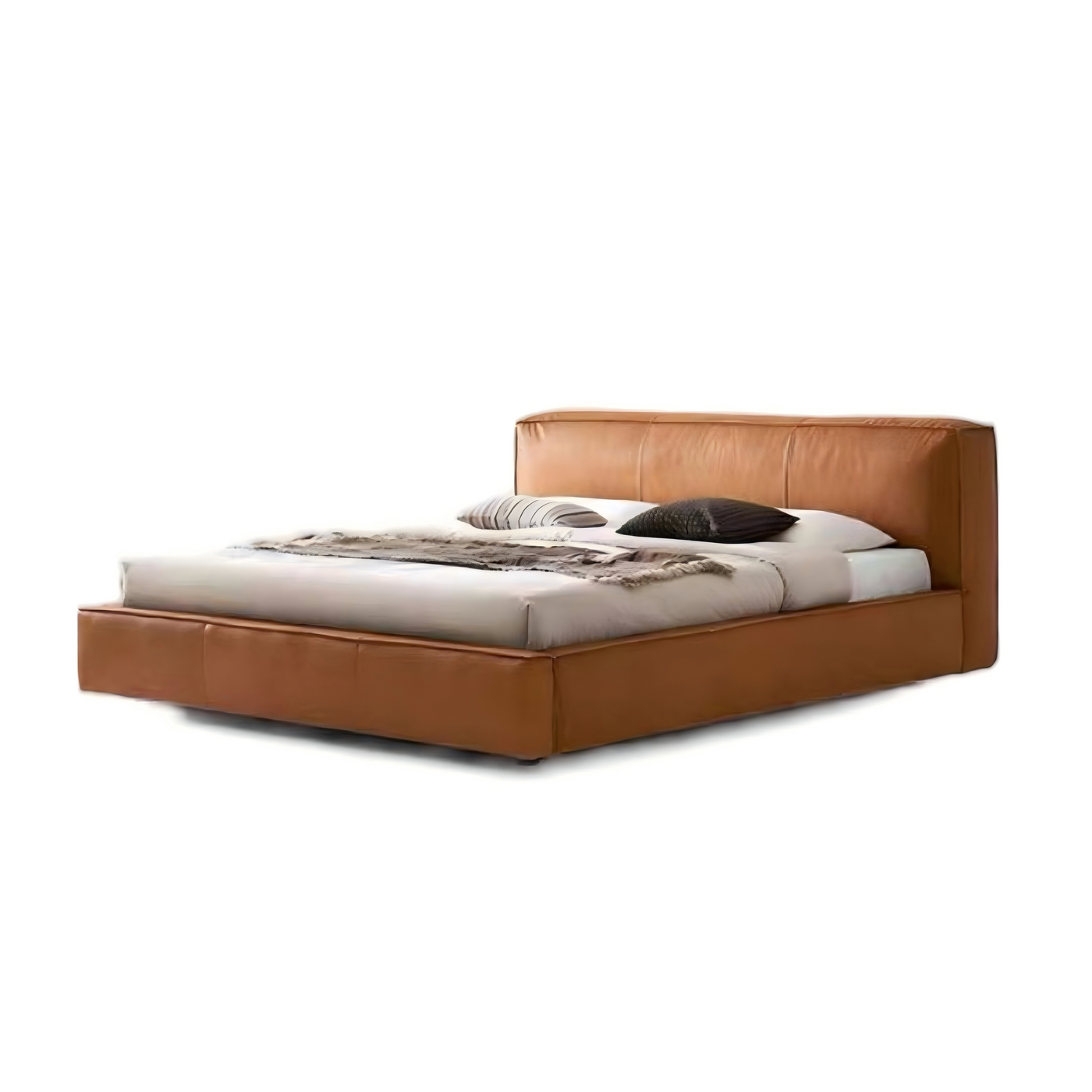 Cinnamon Leather Bed-Tan
