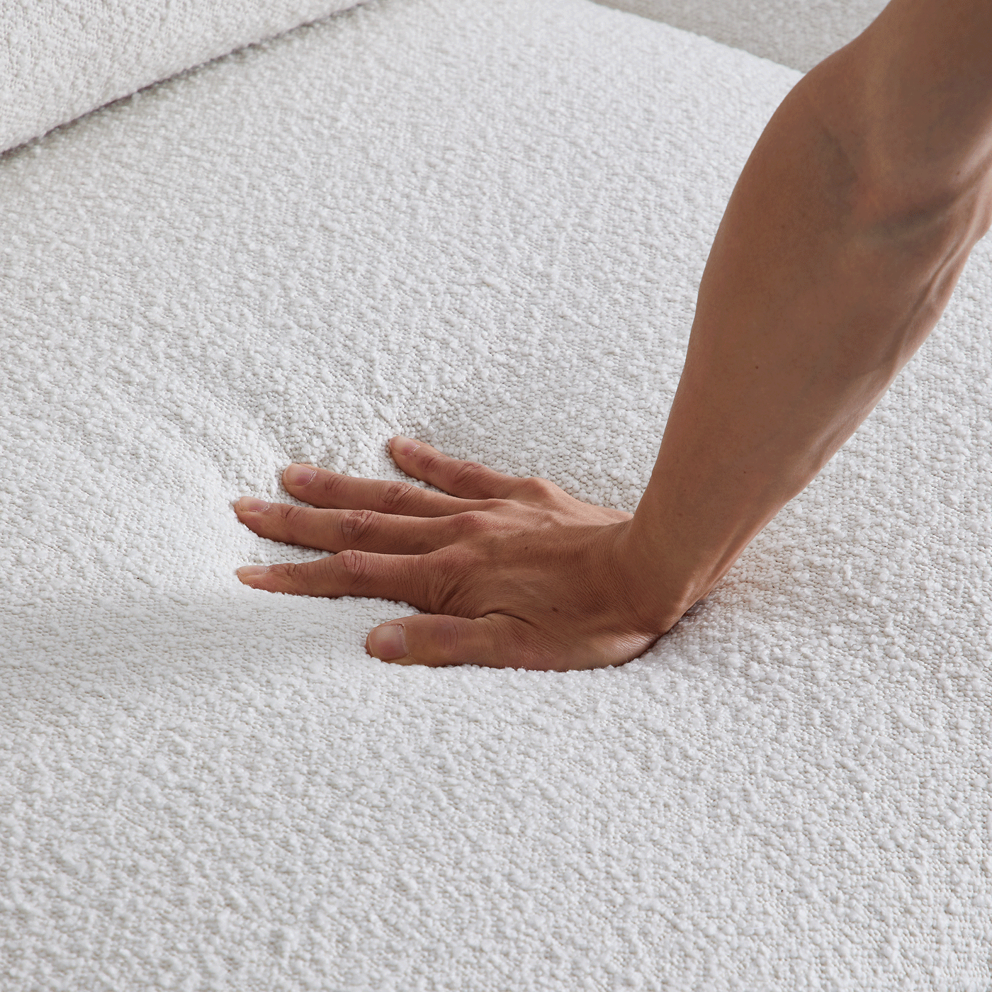 Nordic Modern Creamy Sofa-White