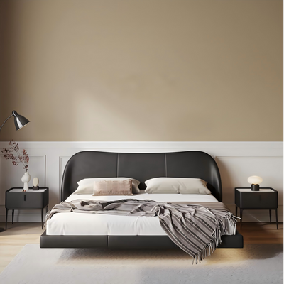 Molten Leather Floating Bed