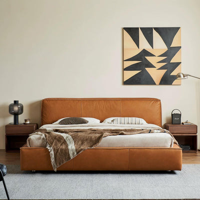 Cinnamon Leather Bed-Tan