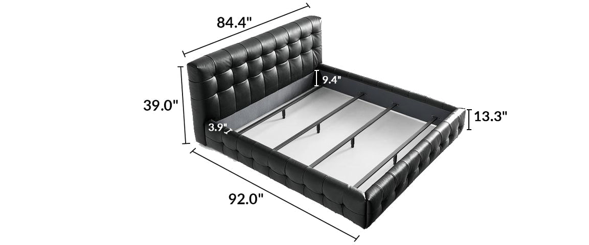Marshmallow Leather Bed