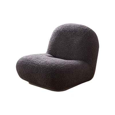 Puff Cream Accent Chair-Gray