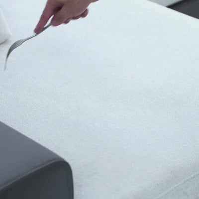 Connery Minimalist White Sectional-White