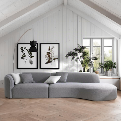 Crescent Bay Wabi-Sabi Gray Sofa