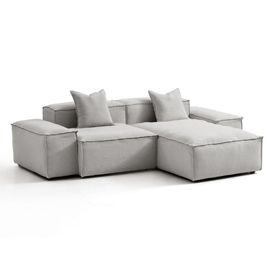 Freedom Modular Khaki Sectional Sofa-Gray