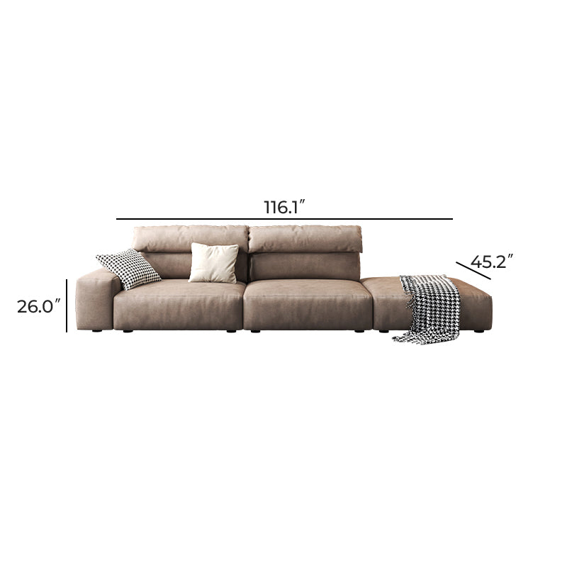 The Chestnut Sofa and Ottoman-Brown-116.1"Sofa Facing Left