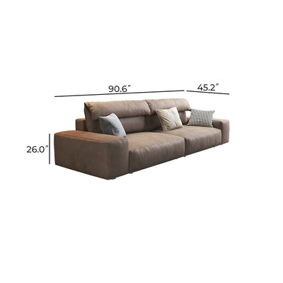 The Chestnut Sofa-Brown-90.6"