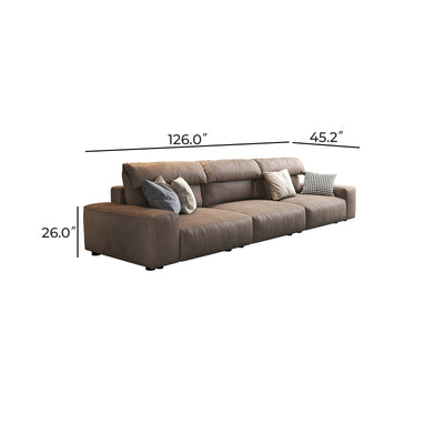 The Chestnut Sofa-Brown-126.0"