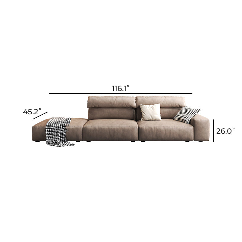 The Chestnut Sofa and Ottoman-Brown-116.1"Sofa Facing Right