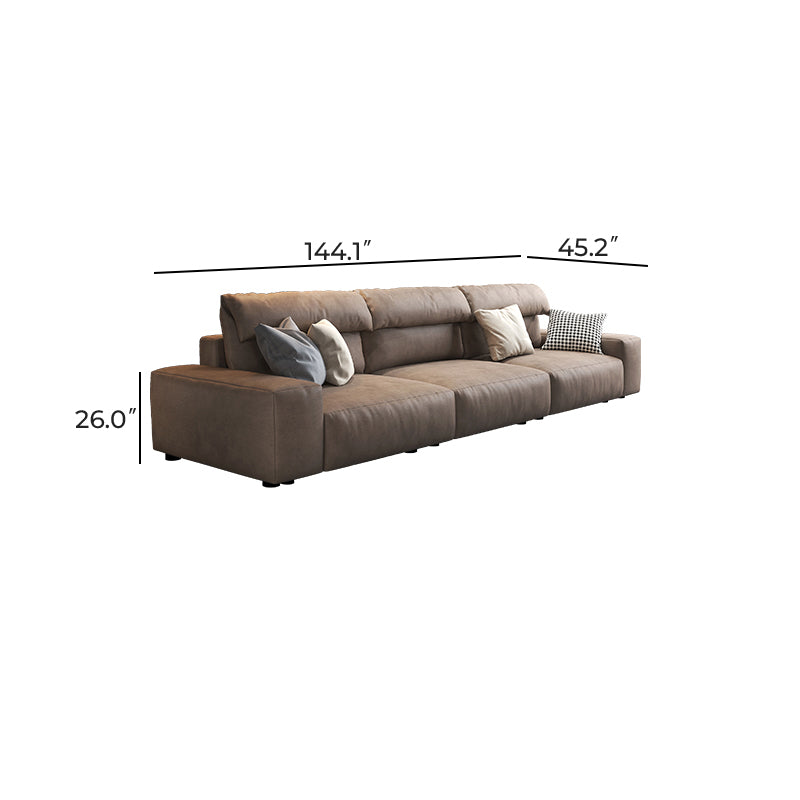 The Chestnut Sofa-Brown-144.1"