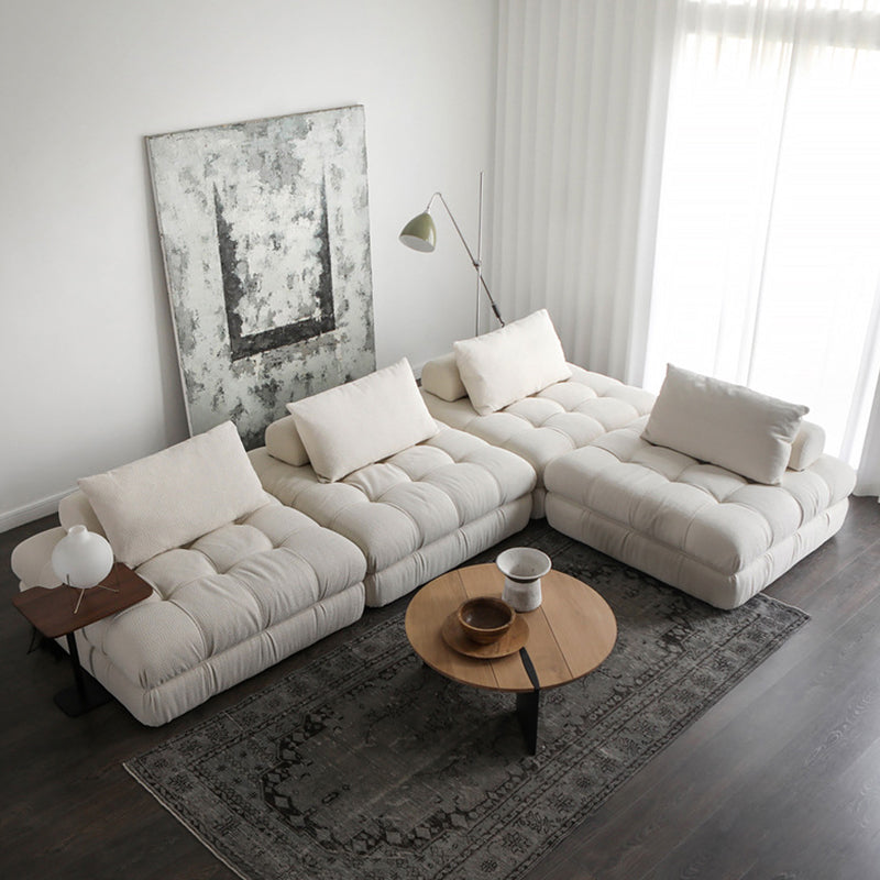 Block Modular White Sectional-White