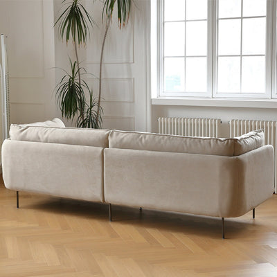 Vanilla Beige Fabric Sofa-Beige