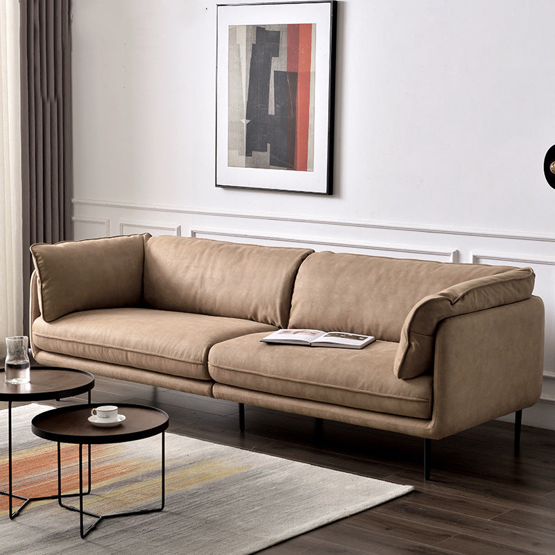Vanilla Brown Fabric Sofa and Sectional