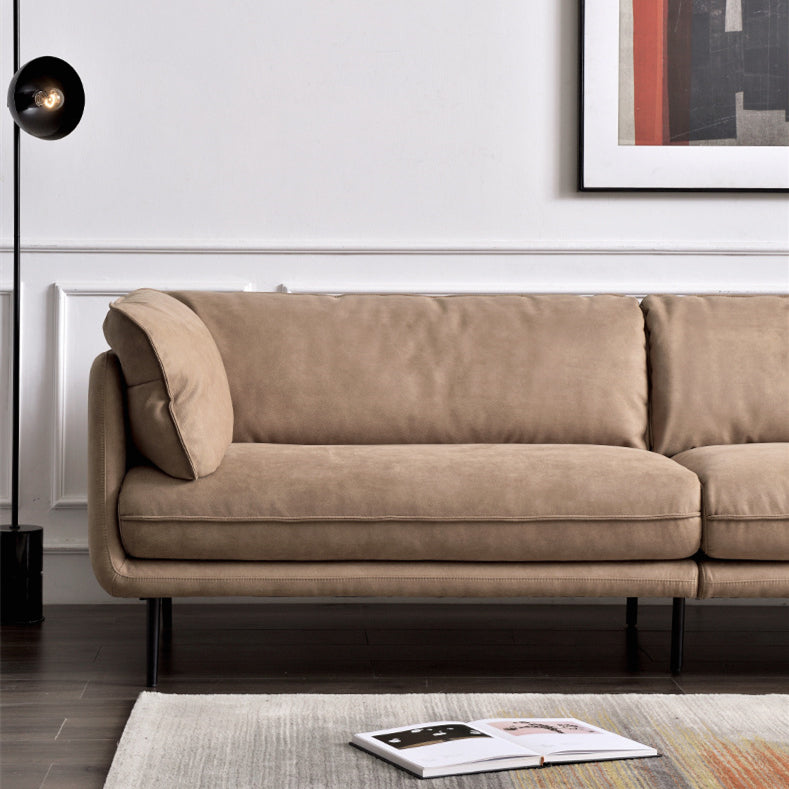 Vanilla Brown Fabric Sofa and Sectional-Camel
