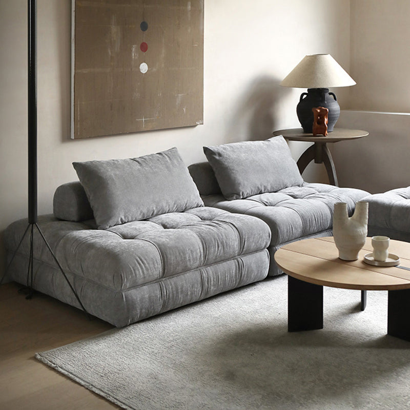 Block Modular White Sectional-Gray