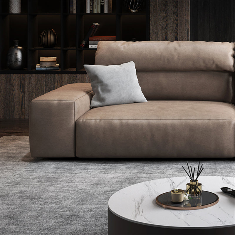 The Chestnut Sofa and Ottoman-Brown